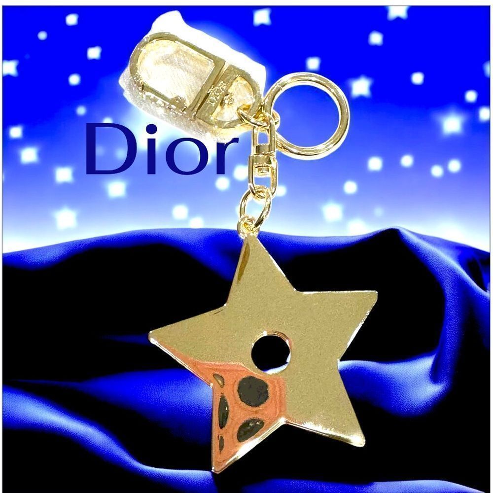 Dior Star Key Holder in Gold and White - Picture 4 of 4